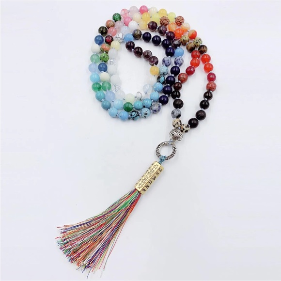 💫Reiki Charged Chakra mixed Gemstone Mala - Picture 4 of 6